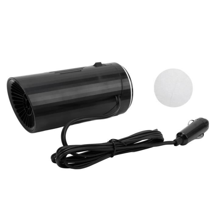 Chauffage Ventilateur 12V 150W Pour Voiture - Désembue Et Dégivre Rapide - Portable, Prise Allume-Cigare - Noir