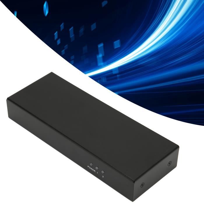 Splitter DVI 1 Entrée 2 Sorties - Duplicateur Écran 4K Sans Perte