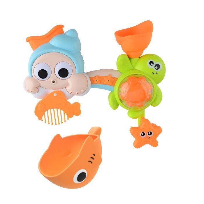 Jouet De Bain Enfants Jouant Dans L Eau Se Tournant Vers La Joie Tuyaux De Tournesol Averses D Ocean 497be Cdiscount Puericulture Eveil Bebe