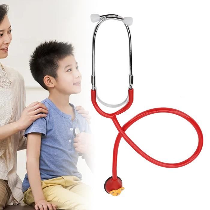 Stéthoscope Jouet GXGM Pour Enfants - En Métal Rose - Éducatif Pour Jeu De Rôle Docteur