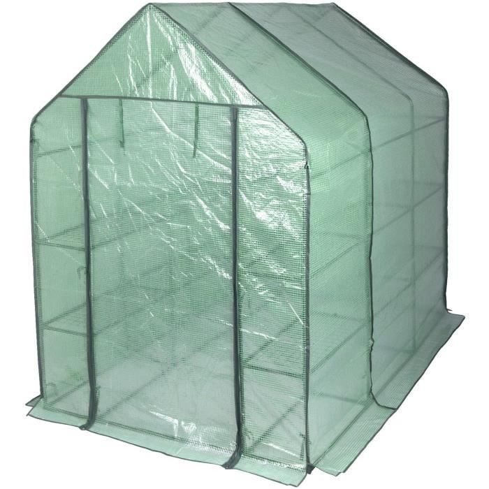 Serre de Jardin Tente pour Plantes avec entrée Enroulable PE 130 gm²