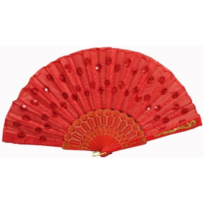Ventilateur à Main Pliant De Poche Fleur Sakura Japonaise, Cercle