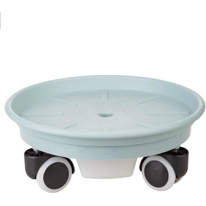 BUTIFULSIC Soucoupe Carrée à Roulettes Pour Pot De Fleurs En Résine PP Pour Intérieur/extérieur