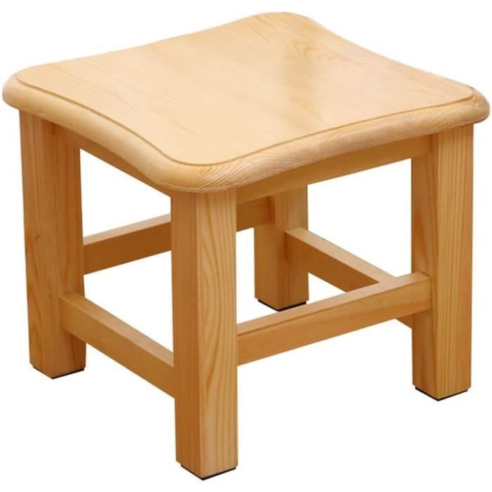 Acheter 1 petit tabouret en bois massif pour la maison, banc de salon, chaise à langer