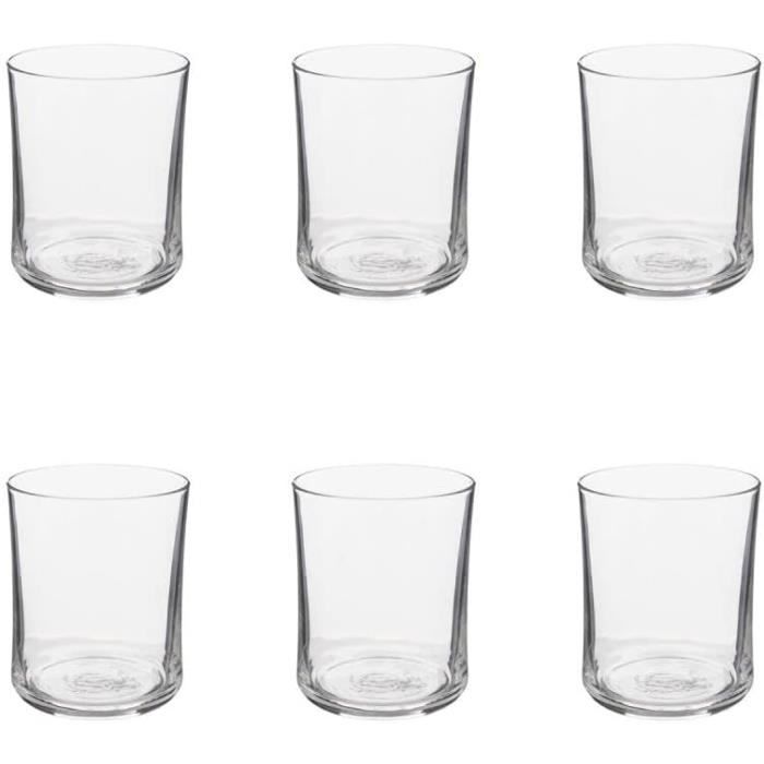 SECRET DE GOURMET Lot de 6 Verres à Eau Volta 44cl Transparent pas cher