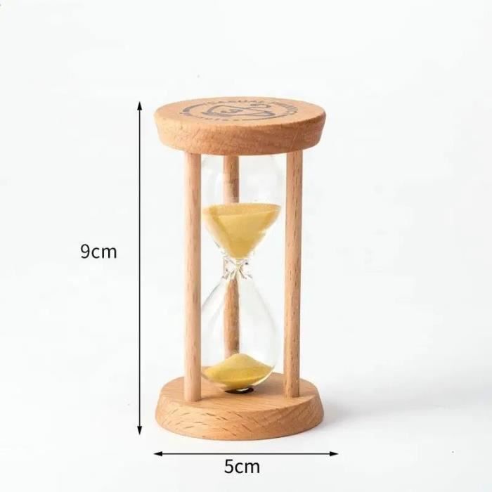 3 en 1 en Bois Minuterie de Sable Coloré Sablier 3-5-7 Minutes Minuteur
