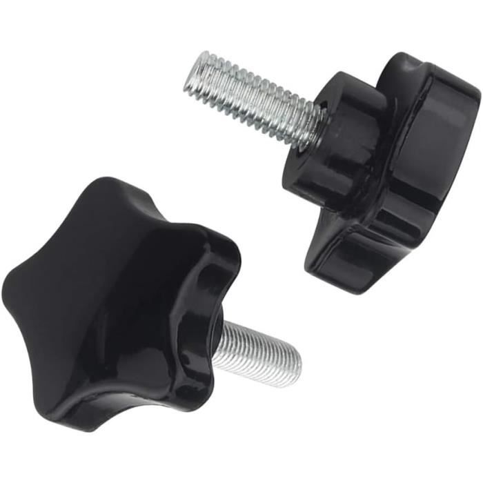 sourcing map 10Pcs Molette Pouce Vis, M3x8mm Laiton Épaule Boulons Boutons Poignée étagée Attaches pour PC, Électronique, Mécanique