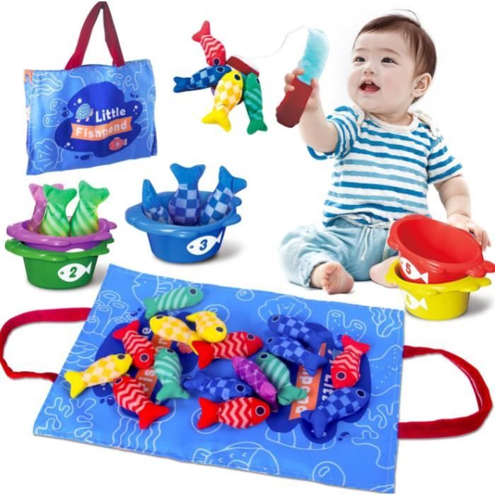Jouet - Noname - Jeu de Pêche - Multicolore - 5 en 1 - Pour Bébé 6 Mois et Plus