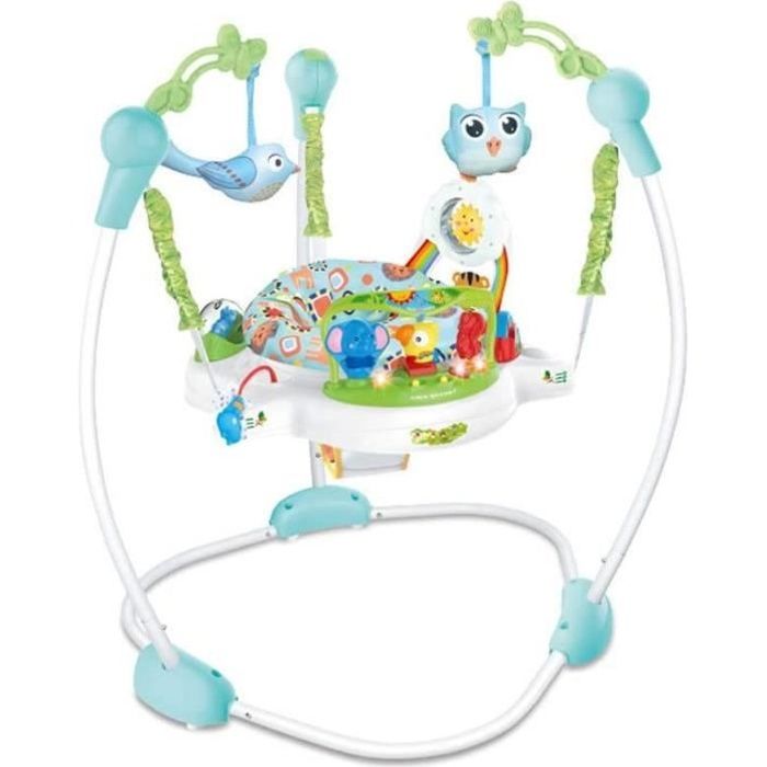 Jumperoo Jungle Trotteur Bébé avec Lumières, Sons et Musiques, Siège  Tournant à 360°, Stimule les Sens, 9 Mois et Plus - Cdiscount Puériculture  & Eveil bébé