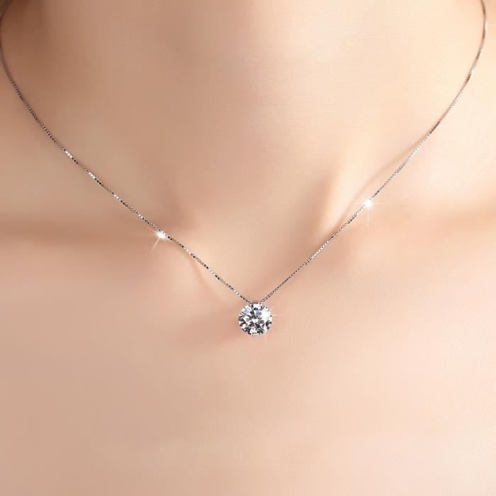 Collier femme diamant clearance