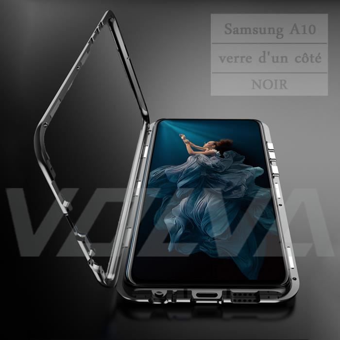 شنطة عدة ساكو Coque Samsung A10-Verre-Noir-Anti choc-Aimant-Éviter les ...