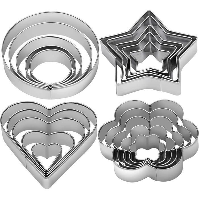 10-teiliges Halloween Ausstechformen Set - Geister, Fledermäuse & Kürbisse Aus Edelstahl