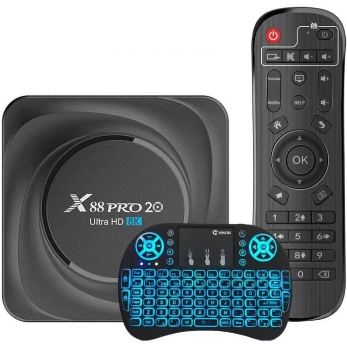 Boîtier TV Android 14 H96 Max M9 - RK3576 Octa-core, 8Go RAM, 128Go ROM, Wi-Fi 6, Ethernet 1G, Sortie 8K - 2