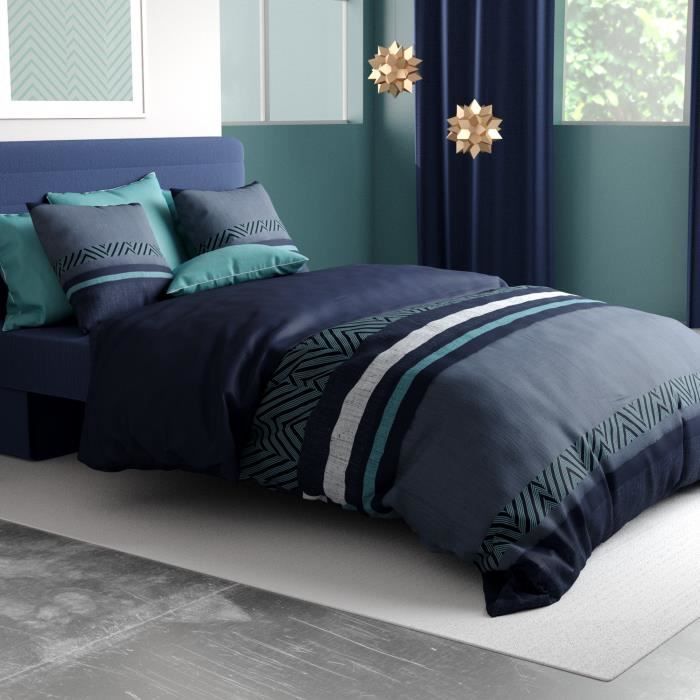 Parure de Lit Cerf long module animal rouge 3 pièces Costume 3D Housse de couette avec 2 Taies Doreillers Chambre dEnfants Adultes Facile dentretien Double 