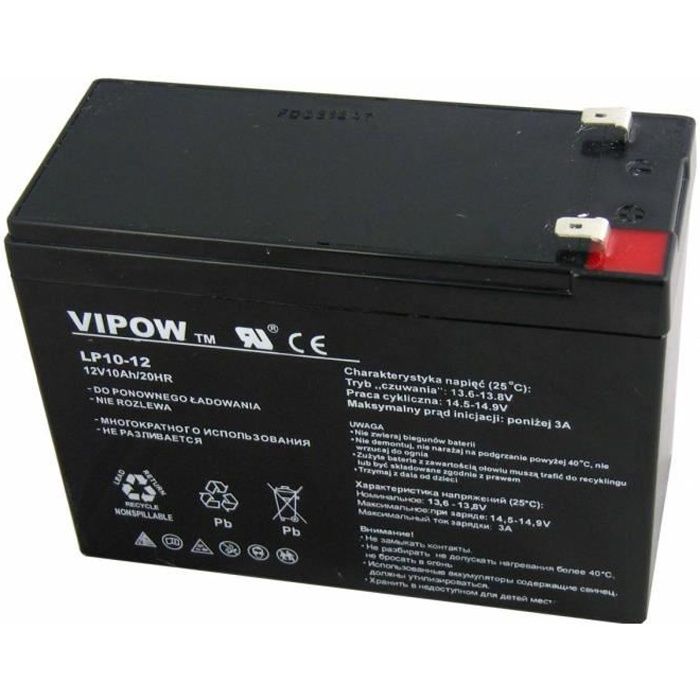 Batterie GEL 6V 12Ah - Sans Entretien - Pour Alarme, UPS, éclairage, Systèmes De Secours - Dimensions 150x50x94 Mm - 9