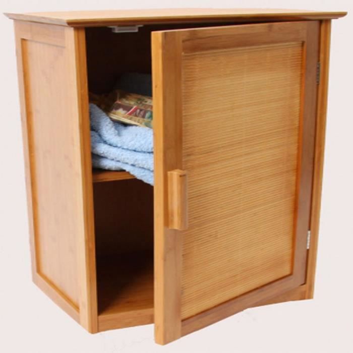 Armoire Murale De Toilette En Bois Avec 1 Porte Dim H 67 5 X L 40
