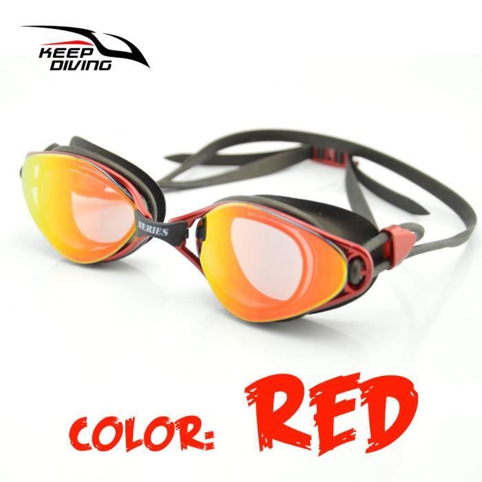 Lunette De Natation Lunette De Piscine Lunettes Natation Anti Buee Lunette Piscine Adulte Etui De Protection Pince Nez Rouge Prix Pas Cher Cdiscount