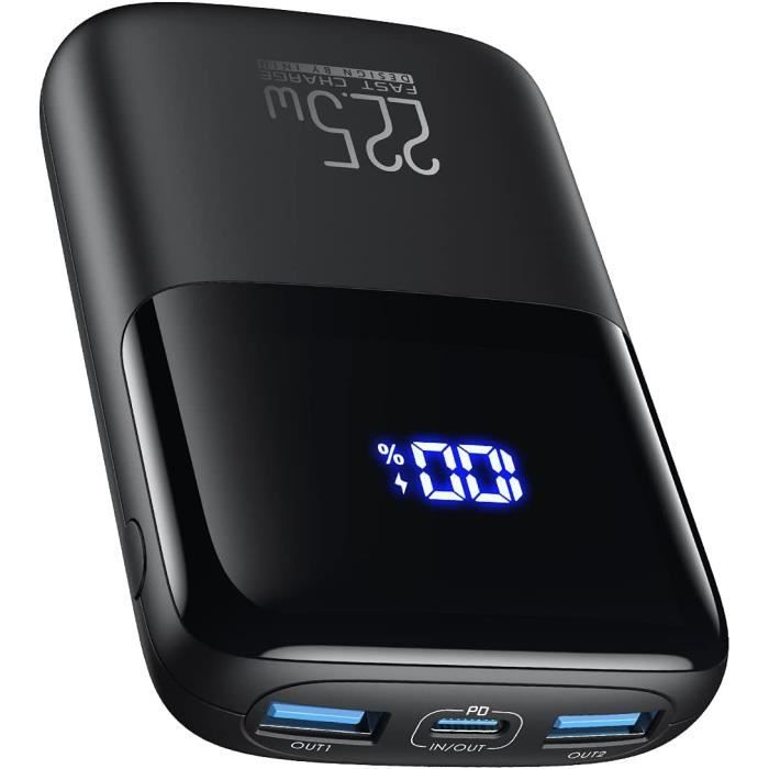 INIU Batterie externe, 22.5 W PD3.0 QC4.0 a charge rapide USB C LED Power  Bank 10000mAh - Cdiscount Téléphonie