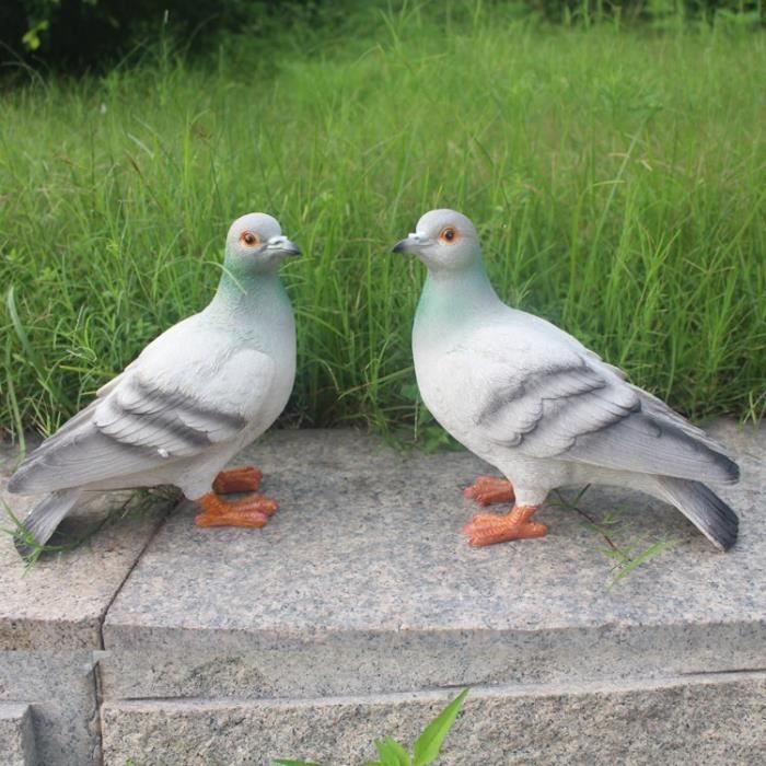 Faux colombe, statue de colombe pour jardin | Modèle d'oiseau simulé, ornement réaliste de colombes artificielles pour jardin, décoration de maison, accessoires de fête Zorq
