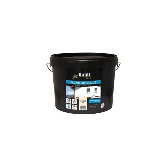 Peinture Facade Acrylique Ton Pierre 10l Kalitt Achat Vente Peinture Vernis Peinture Facade Acrylique T Cdiscount