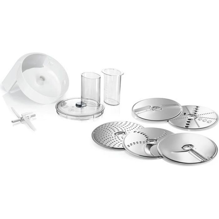 accessoires pour kitchen machine bosch mum5 - lot veggielove: 1 acc. râpeur/éminceur - 5 disques