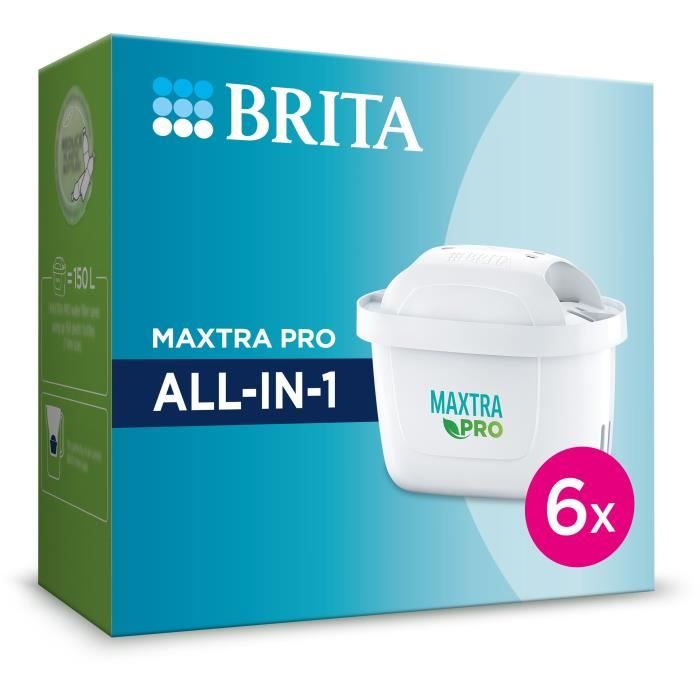 BRITA Pack de 6 cartouches filtrantes MAXTRA PRO All-in-1 - Nouveau MAXTRA +, Plus