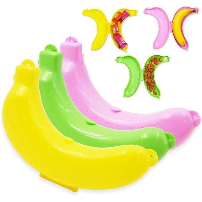 ?� Bo?�te De Banane Protecteur,3 Pi?�ces Banane Bo?�te Fruits Protection Cas Bo?�tes,Jolie Bo?�te De 