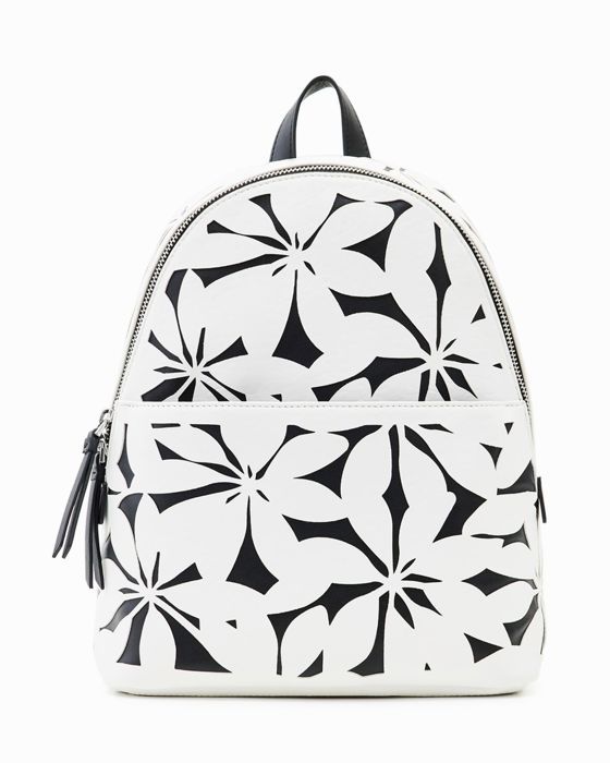 SAC A DOS ONYX MOMBASA MINI DESIGUAL BLANC ET NOIR Cdiscount