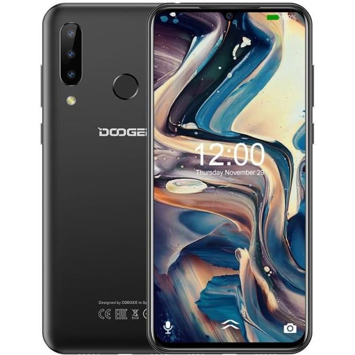 Vente Téléphone portable Smartphone 4G DOOGEE N20 Débloqué 6.3" FHD+ Écran goutte d'eau 4Go RAM 64Go ROM Noir pas cher Vente Téléphone portable Smartphone 4G DOOGEE N20 Débloqué 6.3" FHD+ Écran goutte d'eau 4Go RAM 64Go ROM Noir pas cher