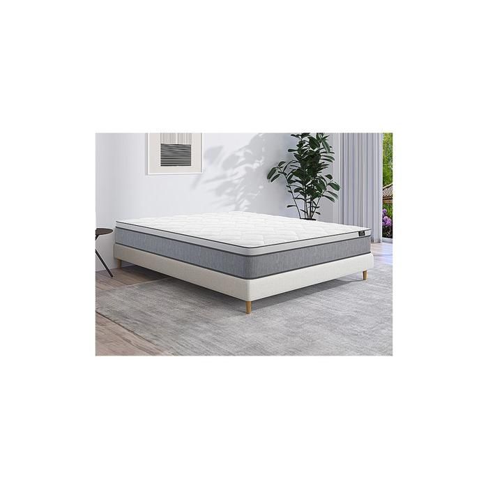 Matelas Ressorts Ensaches Ep22cm Serenite De Dreamea 160x200 Achat Vente Matelas Cdiscount
