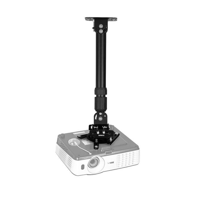 Duronic PB04XL Support pour Vidéoprojecteur Plafond Rotatif 360° Inclinable 30° et Pivotable 20° Charge maximale de 136 kg Bras