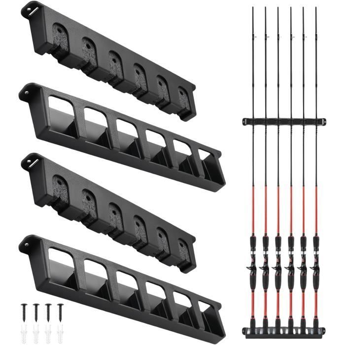 Lot De 4 Supports Caoutchouc Pour Canne à Carpe – Protège-Can Nes Anti-Rayures – Filetage 3/8"