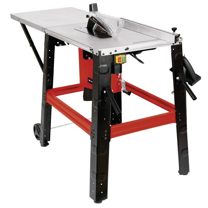 Table de sciage TE TS 315 U Hauteur de travail 87 cm Extension de table rabattable