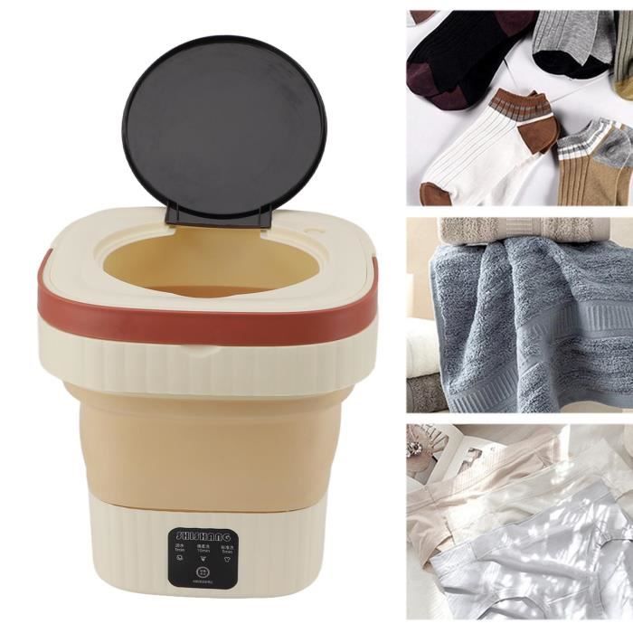 Mini Machine à Laver Automatique 10L Avec Essorage - Silencieuse, 4 Programmes - Idéale Studio, Airbnb, Voyages