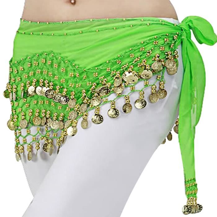 Femme Jupe Ceinture Danse Ventre Hanche Foulard Accessoire Costume Orientale  Vert Vert - Cdiscount Prêt-à-Porter