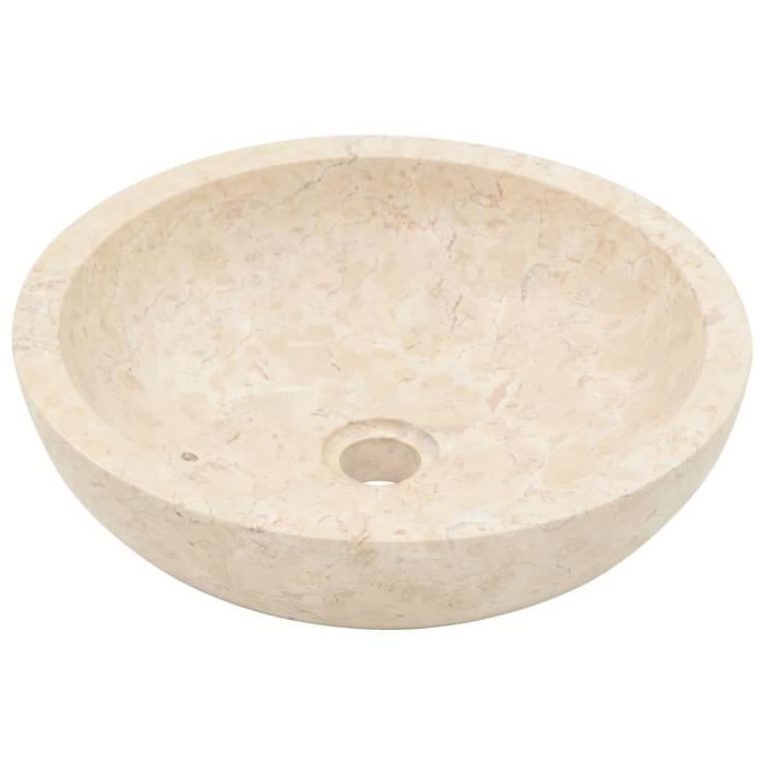Évier En Marbre Blanc Biscottini - L58 X P39 X H13 Cm - Bassin Complet