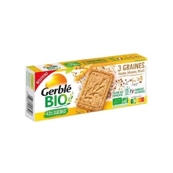 Gerblé Bio 3 Graines Kasha Sésame Pavot 132g