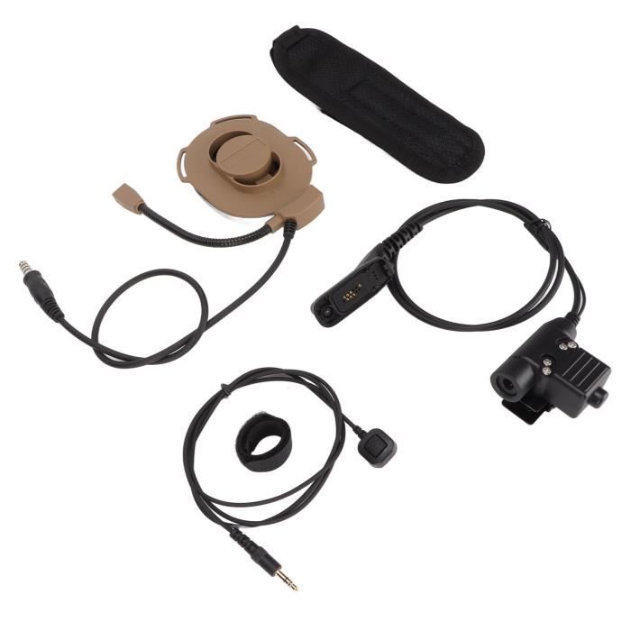 Casque Micro Moto 2.5mm Avec PTT étanche - Compatible Motorola T5428 T6200C T5720 | Haut-parleurs Doubles