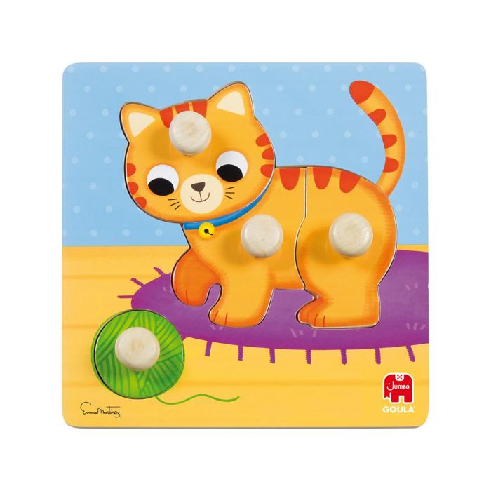 Puzzle Chat 4 Pieces En Bois Cdiscount Jeux Jouets