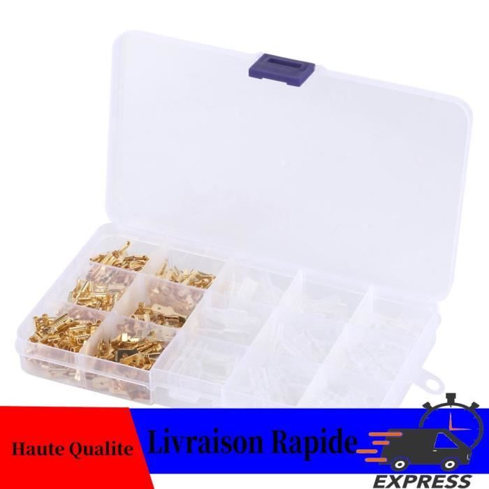 Kit De 600 Connecteurs De Fils - Bornes à Sertir 2.8/4.8/6.3 Mm - Pour Bricolage Électrique Maison