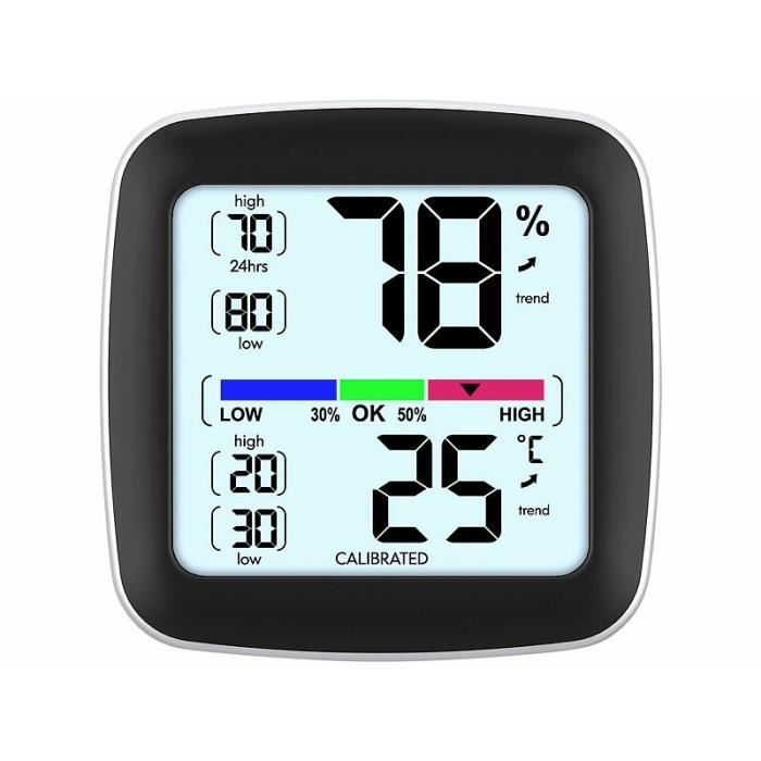 Lot De 5 Thermomètres-hygromètres LCD Numériques – Avec Sonde, Pour Aquarium Ou Maison