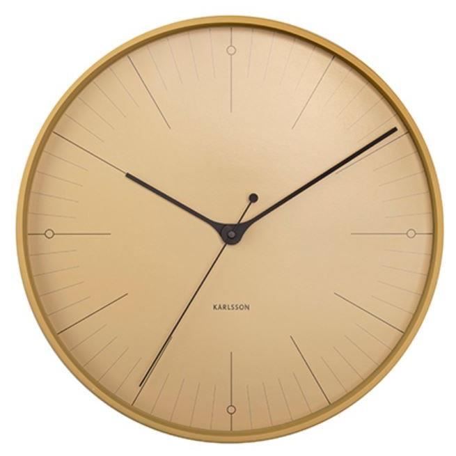 Horloge murale | Pendule murale Métal 40 cm Doré CFW168134 | Leroy Merlin