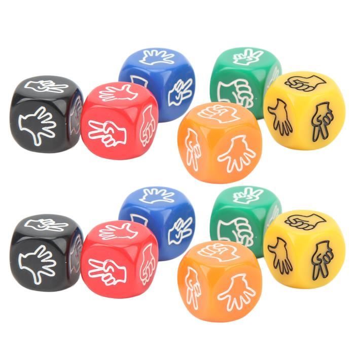 Jeu de dés devinettes étanches pour enfants - ZERODIS - 10 pièces - Figures de doigts