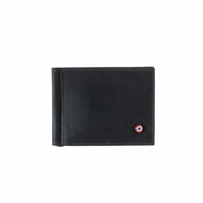 Portefeuille Homme Salem En Cuir Noir - Porte-cartes Et Billets, Vintage