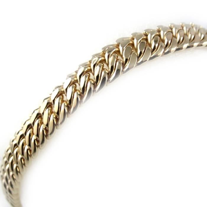 Bracelet Gourmette Plaqué Or Pour Femme - Maille Américaine 47 Cm X 14 Mm - ROSANTINE