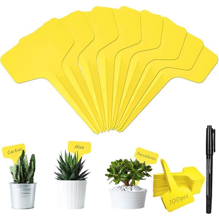 Lot De 30 Étiquettes Plantes Bambou Avec Marqueur Noir - Étiquettes Jardin Herbes Potager - 17,8 Cm X 6 Cm