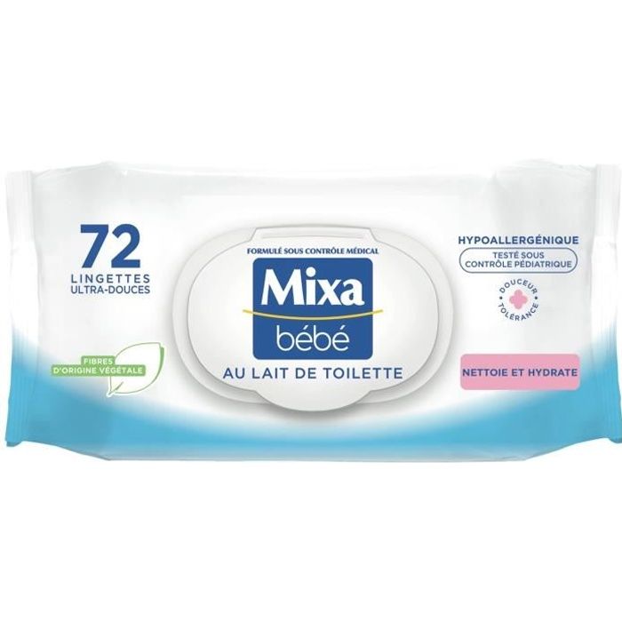 Lingettes Bebe De Marque Mixa Bebe Au Lait De Toilette 216 Pieces 72 Pieces X 3 Paquets Hypoallergeniques Cdiscount Puericulture Eveil Bebe