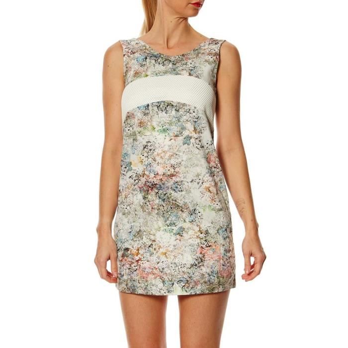 robe droite bicolore