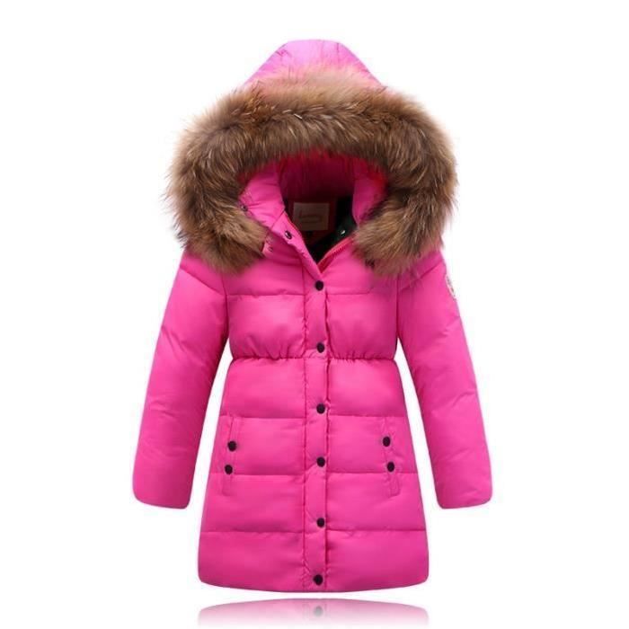 doudoune fourrure rose