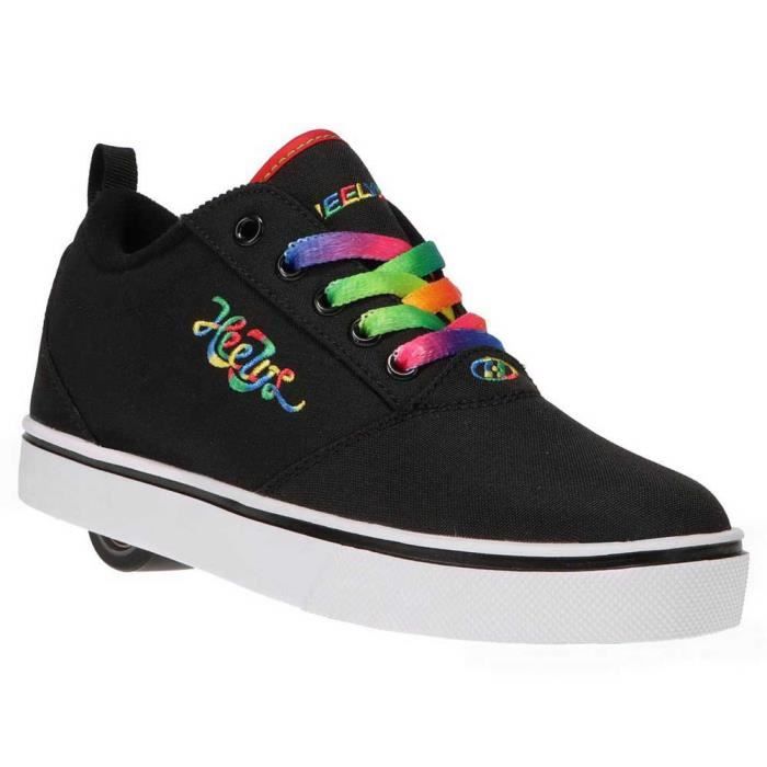 HEELYS Chaussures à roulettes - Heelys - X2 Pro 20 - Noir - Arc-en-ciel cursif - Enfant